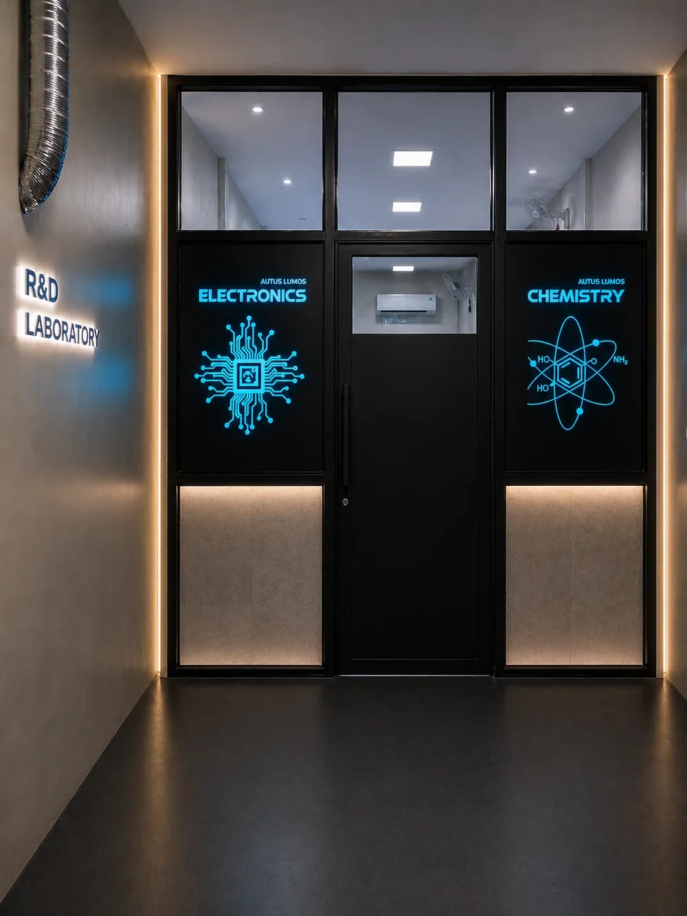 The Autus Lumos R&D laboratory entrance