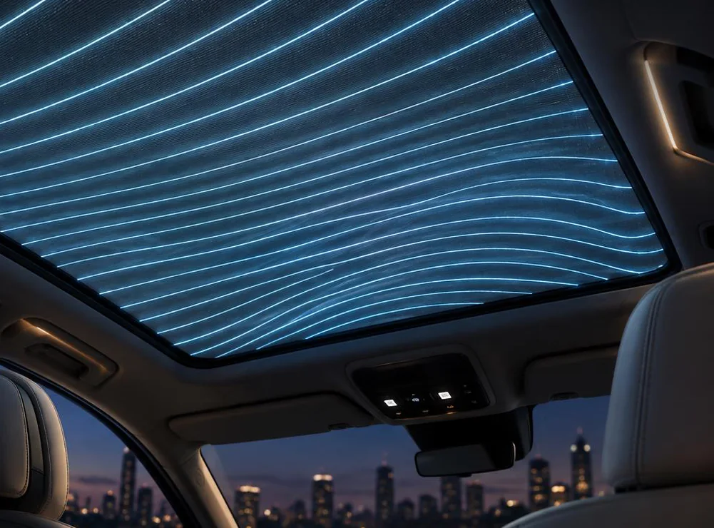 STYELIGHTS™ Thread Series used for automotive roller blinds